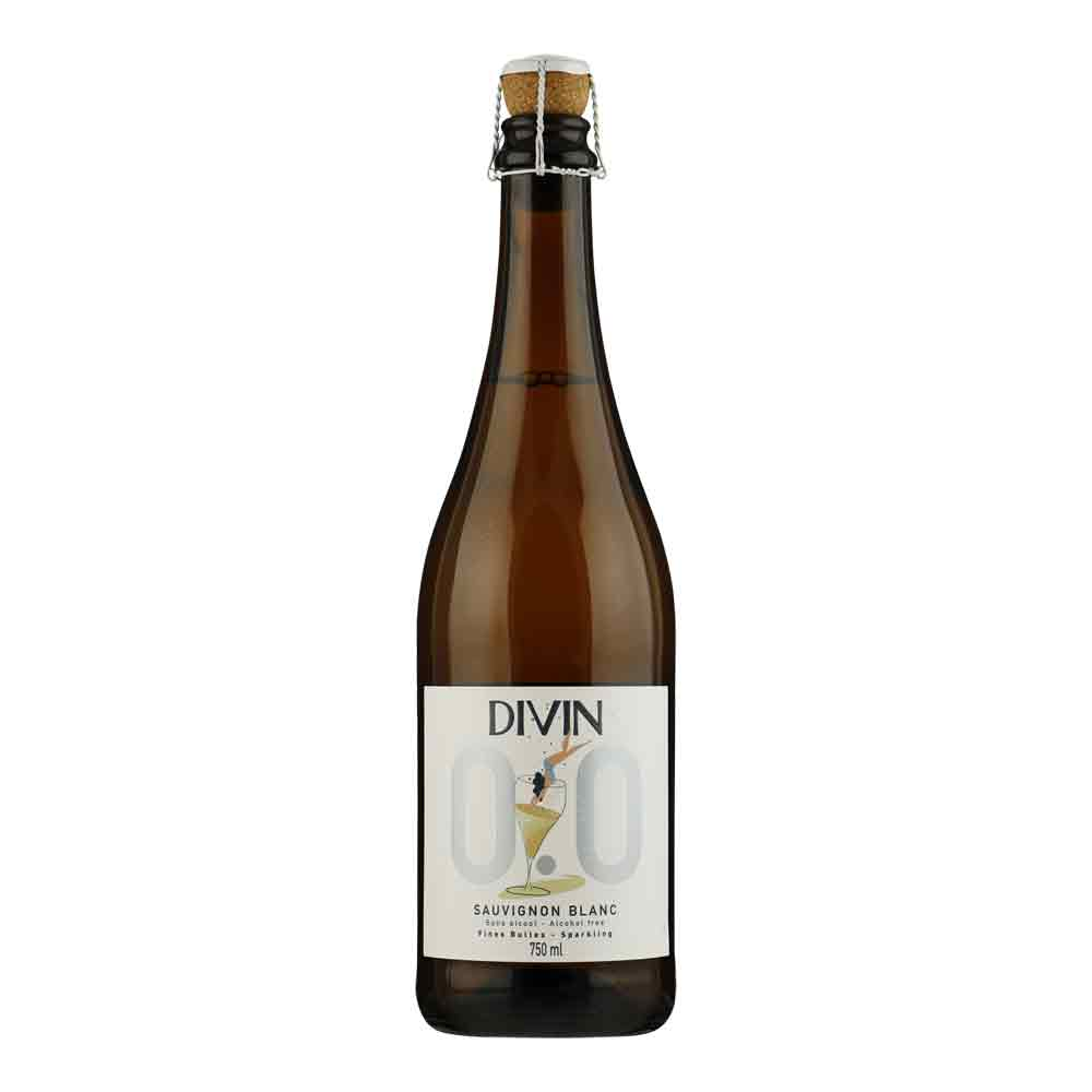 DIVIN Sauvignon Blanc Sparkling 0.0% – Alcoholvrije mousserende wijn
